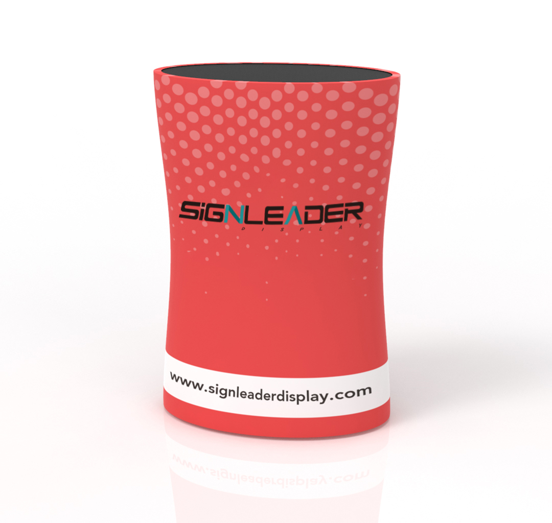 Portable Oval Display Counter With Custom Printing Main